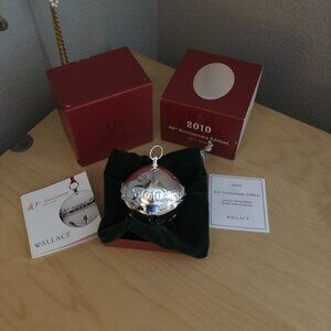 Wallace Silversmiths 2010 Silver Sleigh Bell - 40th Anniversary Edition